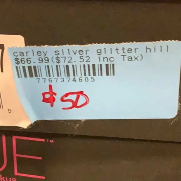 Corkys Carley Silver Tan Wedge Sandals with Glitter Finish - Picture 2 of 3